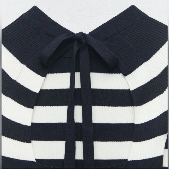 NWT Zara Cut Out Open Back Top Size L - Picture 6 of 7